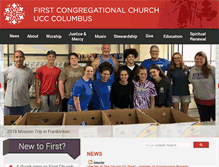 Tablet Screenshot of first-church.org